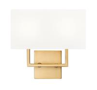 Two Light Wall Sconce by Z-Lite - Saxon Collection, Olde Brass Finish - 815-2S-OBR