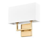 Two Light Wall Sconce by Z-Lite - Saxon Collection, Olde Brass Finish - 815-2S-OBR