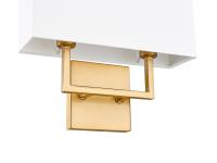 Two Light Wall Sconce by Z-Lite - Saxon Collection, Olde Brass Finish - 815-2S-OBR