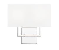 Two Light Wall Sconce by Z-Lite - Saxon Collection, Polished Nickel Finish - 815-2S-PN