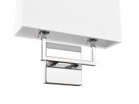 Two Light Wall Sconce by Z-Lite - Saxon Collection, Polished Nickel Finish - 815-2S-PN