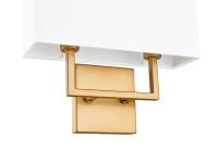 Two Light Wall Sconce by Z-Lite - Saxon Collection, Rubbed Brass Finish - 815-2S-RB