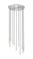 LED Chandelier by Z-Lite - Forest Collection, Brushed Nickel Finish - 919MP12-11R-BN-LED