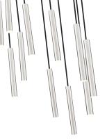 LED Chandelier by Z-Lite - Forest Collection, Brushed Nickel Finish - 919MP12-11R-BN-LED