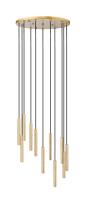 LED Chandelier by Z-Lite - Forest Collection, Modern Gold Finish - 919MP12-11R-MGLD-LED