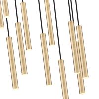 LED Chandelier by Z-Lite - Forest Collection, Modern Gold Finish - 919MP12-11R-MGLD-LED