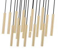 LED Linear Chandelier by Z-Lite - Forest Collection, Modern Gold Finish - 919MP12-17L-MGLD-LED