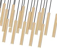 LED Linear Chandelier by Z-Lite - Forest Collection, Modern Gold Finish - 919MP12-23L-MGLD-LED