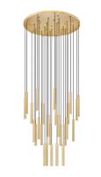 LED Chandelier by Z-Lite - Forest Collection, Modern Gold Finish - 919MP12-27R-MGLD-LED