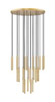LED Chandelier by Z-Lite - Forest Collection, Modern Gold Finish - 919MP12-27R-MGLD-LED
