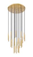 LED Chandelier by Z-Lite - Forest Collection, Modern Gold Finish - 919MP12-27R-MGLD-LED