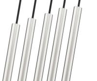 LED Linear Chandelier by Z-Lite - Forest Collection, Brushed Nickel Finish - 919MP12-5L-BN-LED