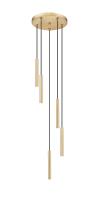 LED Chandelier by Z-Lite - Forest Collection, Modern Gold Finish - 919MP12-5R-MGLD-LED