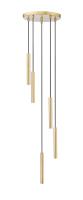 LED Chandelier by Z-Lite - Forest Collection, Modern Gold Finish - 919MP12-5R-MGLD-LED
