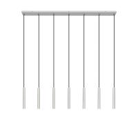 LED Linear Chandelier by Z-Lite - Forest Collection, Brushed Nickel Finish - 919MP12-7L-BN-LED