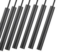 LED Linear Chandelier by Z-Lite - Forest Collection, Matte Black Finish - 919MP12-7L-MB-LED