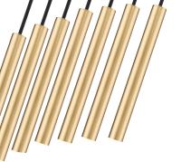 LED Linear Chandelier by Z-Lite - Forest Collection, Modern Gold Finish - 919MP12-7L-MGLD-LED