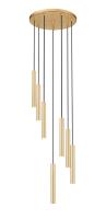 LED Chandelier by Z-Lite - Forest Collection, Modern Gold Finish - 919MP12-7R-MGLD-LED