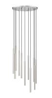 LED Chandelier by Z-Lite - Forest Collection, Brushed Nickel Finish - 919MP24-11R-BN-LED