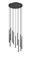 LED Chandelier by Z-Lite - Forest Collection, Matte Black Finish - 919MP24-11R-MB-LED