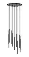 LED Chandelier by Z-Lite - Forest Collection, Matte Black Finish - 919MP24-11R-MB-LED