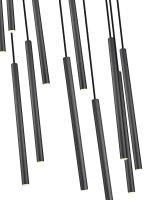 LED Chandelier by Z-Lite - Forest Collection, Matte Black Finish - 919MP24-11R-MB-LED
