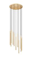 LED Chandelier by Z-Lite - Forest Collection, Modern Gold Finish - 919MP24-11R-MGLD-LED