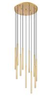 LED Chandelier by Z-Lite - Forest Collection, Modern Gold Finish - 919MP24-11R-MGLD-LED