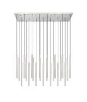 LED Linear Chandelier by Z-Lite - Forest Collection, Brushed Nickel Finish - 919MP24-23L-BN-LED