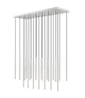LED Linear Chandelier by Z-Lite - Forest Collection, Brushed Nickel Finish - 919MP24-23L-BN-LED