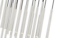 LED Linear Chandelier by Z-Lite - Forest Collection, Brushed Nickel Finish - 919MP24-23L-BN-LED
