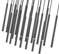 LED Linear Chandelier by Z-Lite - Forest Collection, Matte Black Finish - 919MP24-23L-MB-LED