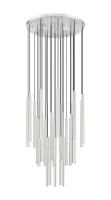 LED Chandelier by Z-Lite - Forest Collection, Brushed Nickel Finish - 919MP24-27R-BN-LED