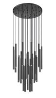 LED Chandelier by Z-Lite - Forest Collection, Matte Black Finish - 919MP24-27R-MB-LED