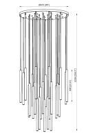 LED Chandelier by Z-Lite - Forest Collection, Matte Black Finish - 919MP24-27R-MB-LED