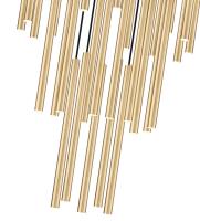 LED Chandelier by Z-Lite - Forest Collection, Modern Gold Finish - 919MP24-27R-MGLD-LED