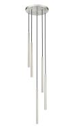 LED Chandelier by Z-Lite - Forest Collection, Brushed Nickel Finish - 919MP24-5R-BN-LED