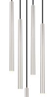 LED Chandelier by Z-Lite - Forest Collection, Brushed Nickel Finish - 919MP24-5R-BN-LED