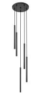 LED Chandelier by Z-Lite - Forest Collection, Matte Black Finish - 919MP24-5R-MB-LED