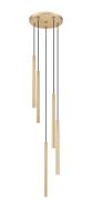 LED Chandelier by Z-Lite - Forest Collection, Modern Gold Finish - 919MP24-5R-MGLD-LED