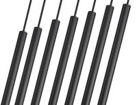 LED Linear Chandelier by Z-Lite - Forest Collection, Matte Black Finish - 919MP24-7L-MB-LED