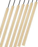 LED Linear Chandelier by Z-Lite - Forest Collection, Modern Gold Finish - 919MP24-7L-MGLD-LED