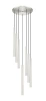 LED Chandelier by Z-Lite - Forest Collection, Brushed Nickel Finish - 919MP24-7R-BN-LED