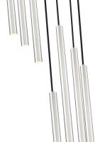 LED Chandelier by Z-Lite - Forest Collection, Brushed Nickel Finish - 919MP24-7R-BN-LED