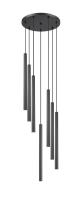 LED Chandelier by Z-Lite - Forest Collection, Matte Black Finish - 919MP24-7R-MB-LED