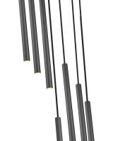 LED Chandelier by Z-Lite - Forest Collection, Matte Black Finish - 919MP24-7R-MB-LED