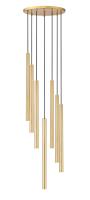LED Chandelier by Z-Lite - Forest Collection, Modern Gold Finish - 919MP24-7R-MGLD-LED