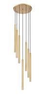 LED Chandelier by Z-Lite - Forest Collection, Modern Gold Finish - 919MP24-7R-MGLD-LED