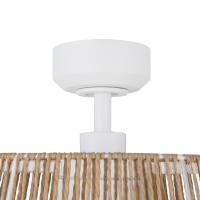 24"Ceiling Fan by Kuzco Lighting - Isla Collection, White/Braided Rope Finish - CF41424-WH/BR-5CCT
