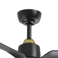 52"Ceiling Fan by Kuzco Lighting - Hugo Collection, Brushed Gold/Matte Black Finish - CF92952-BG/MB